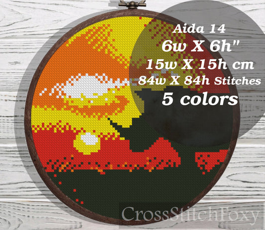 Rhino cross stitch pattern