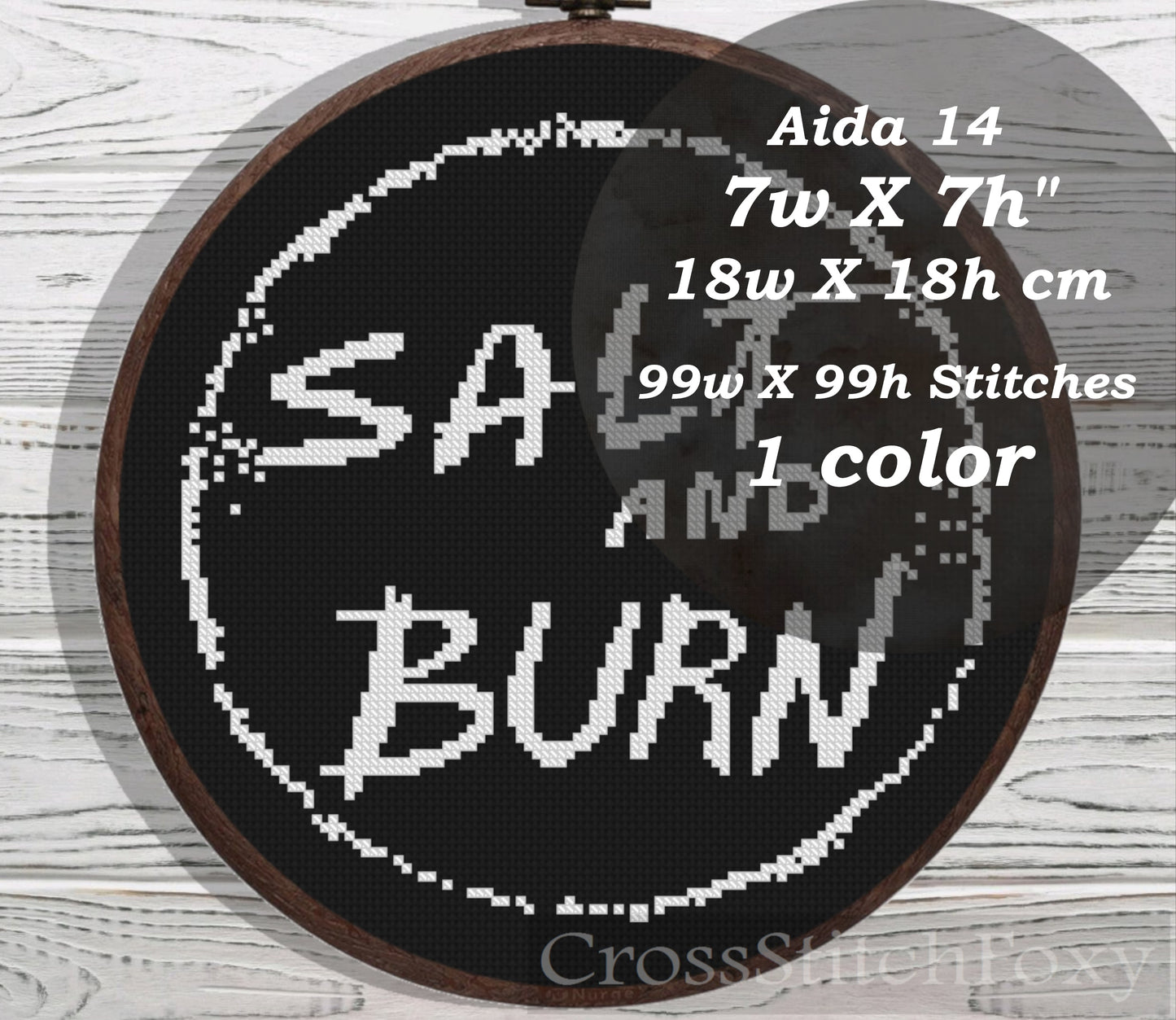 Salt And Burn Supernatural cross stitch pattern