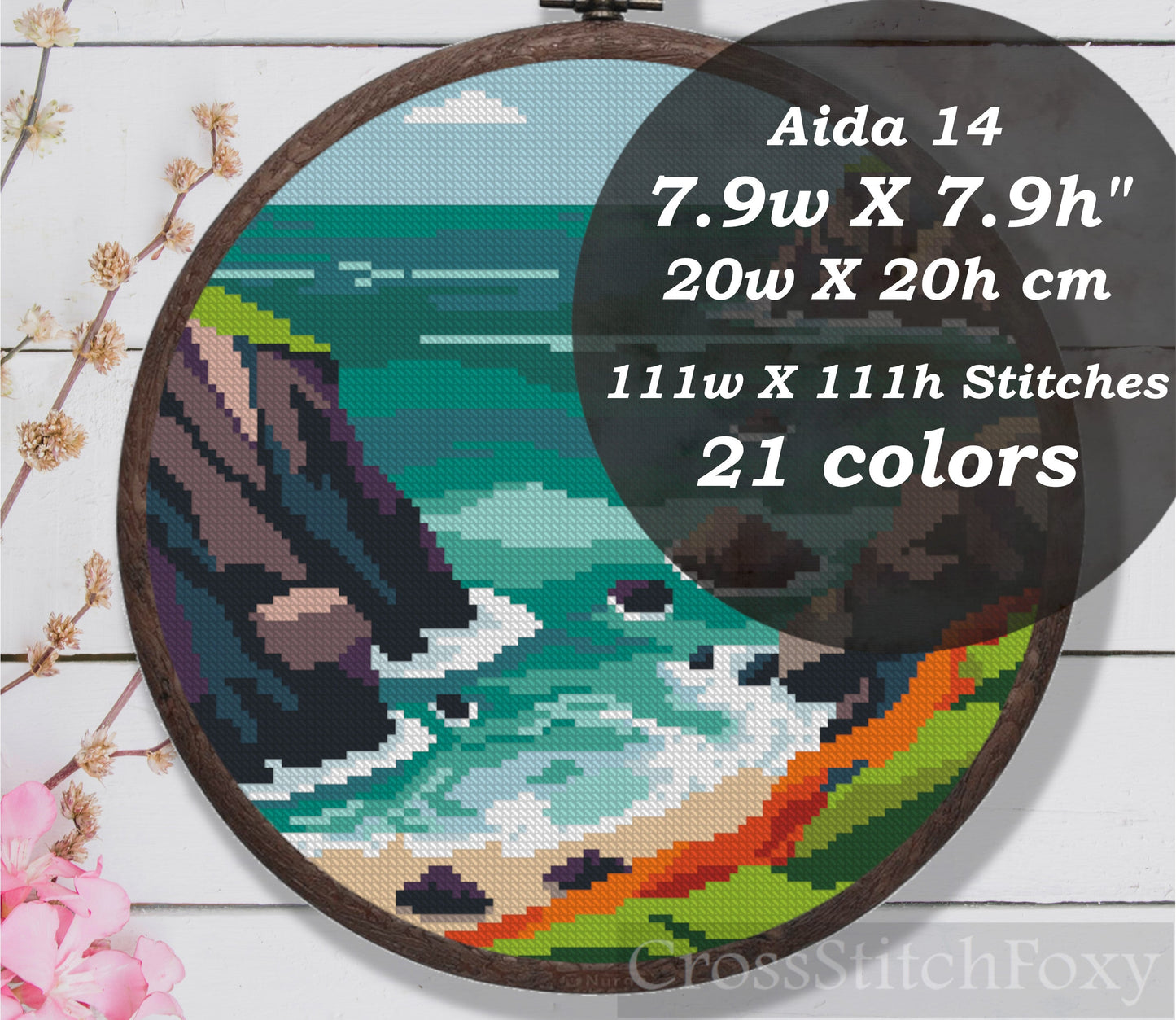 Seascape Cross Stitch Pattern