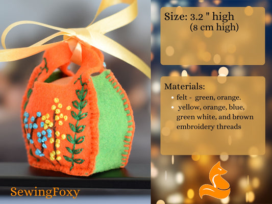 Easter Egg Holder Sewing Pattern Felt