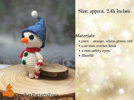 Snowman Crochet Pattern Amigurumi