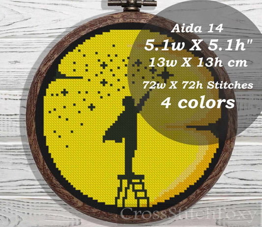 Superhero cross stitch pattern