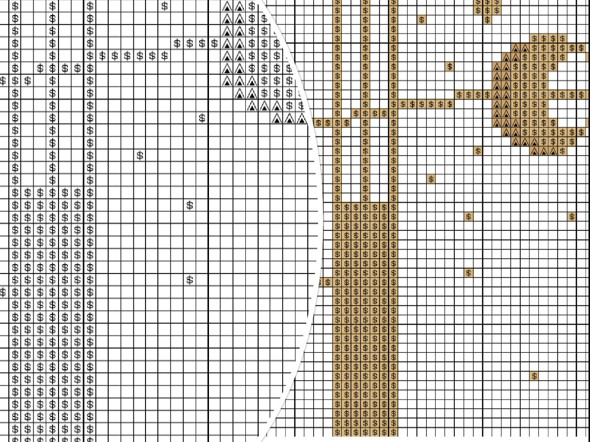 Mystical Sun And Moon Stairs Window cross stitch pattern
