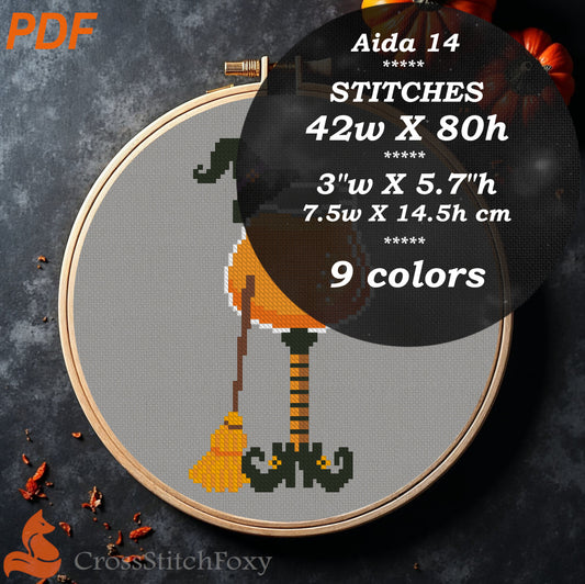 Halloween Witch Drink Cross Stitch Patterns