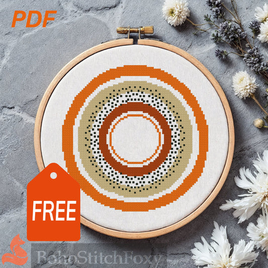 Bono sun cross stitch pattern