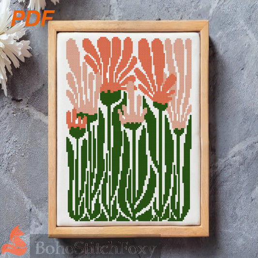 Floral Cross Stitch Pattern