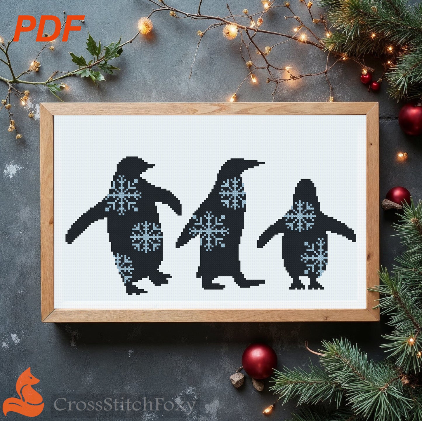 Penguin Family Cross Stitch Patterns