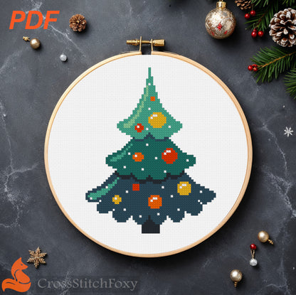 Christmas Tree Cross Stitch Pattern