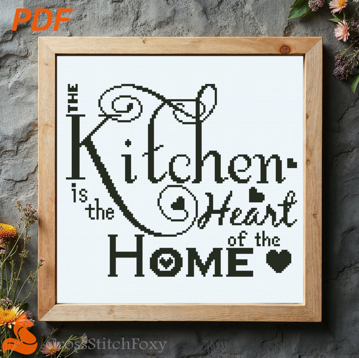 Kitchen Decor cross stitch pattern