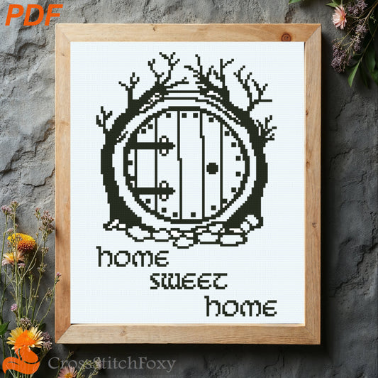 Home Sweet Home cross stitch pattern
