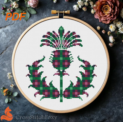 Thistle Cross Stitch Pattern