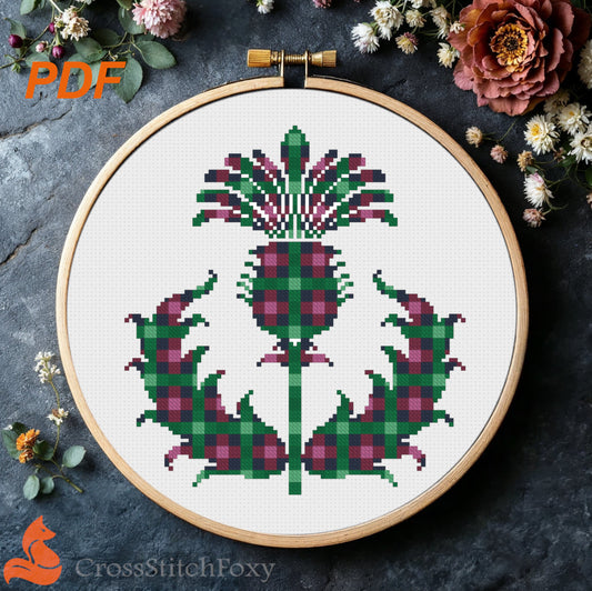 Thistle Cross Stitch Pattern