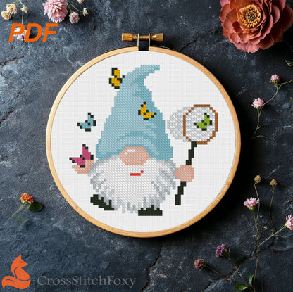 Spring Gnomes Cross Stitch Patterns