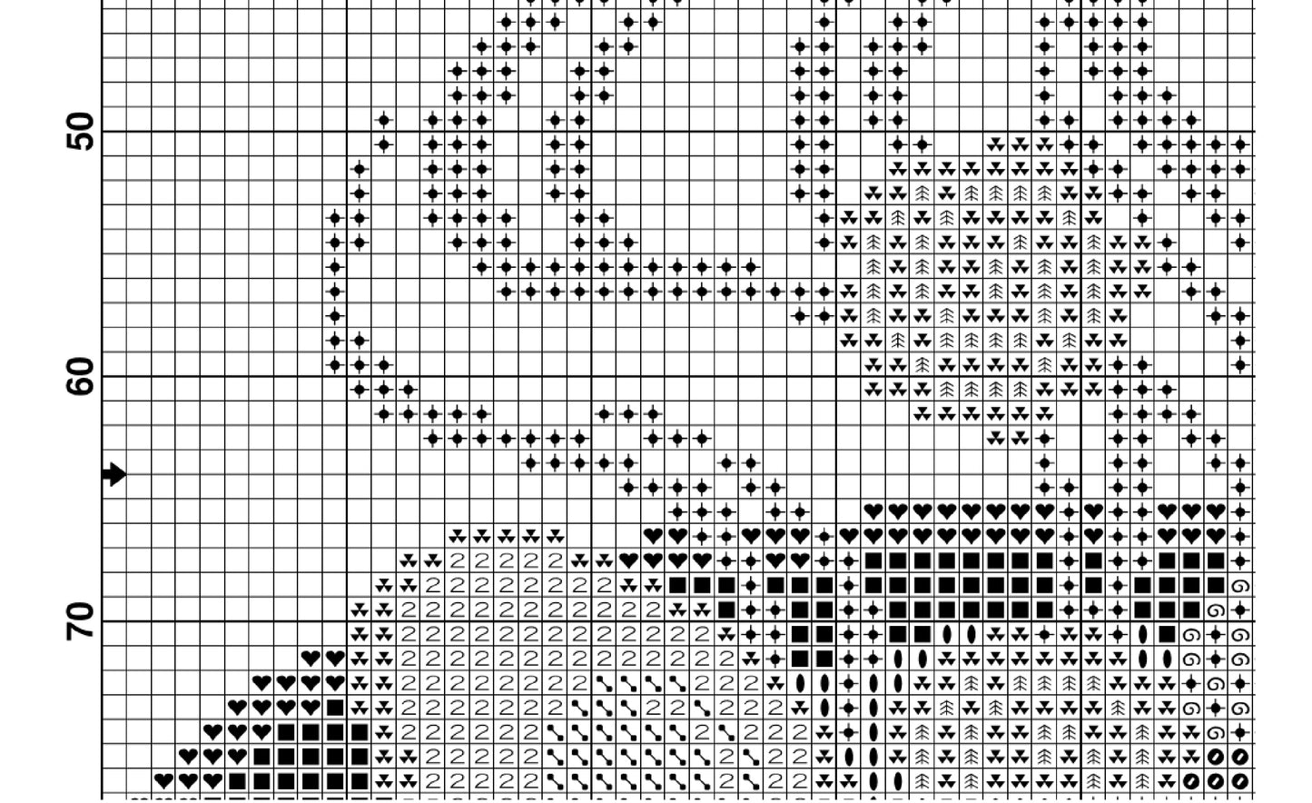 Ramen bowl cross stitch pattern