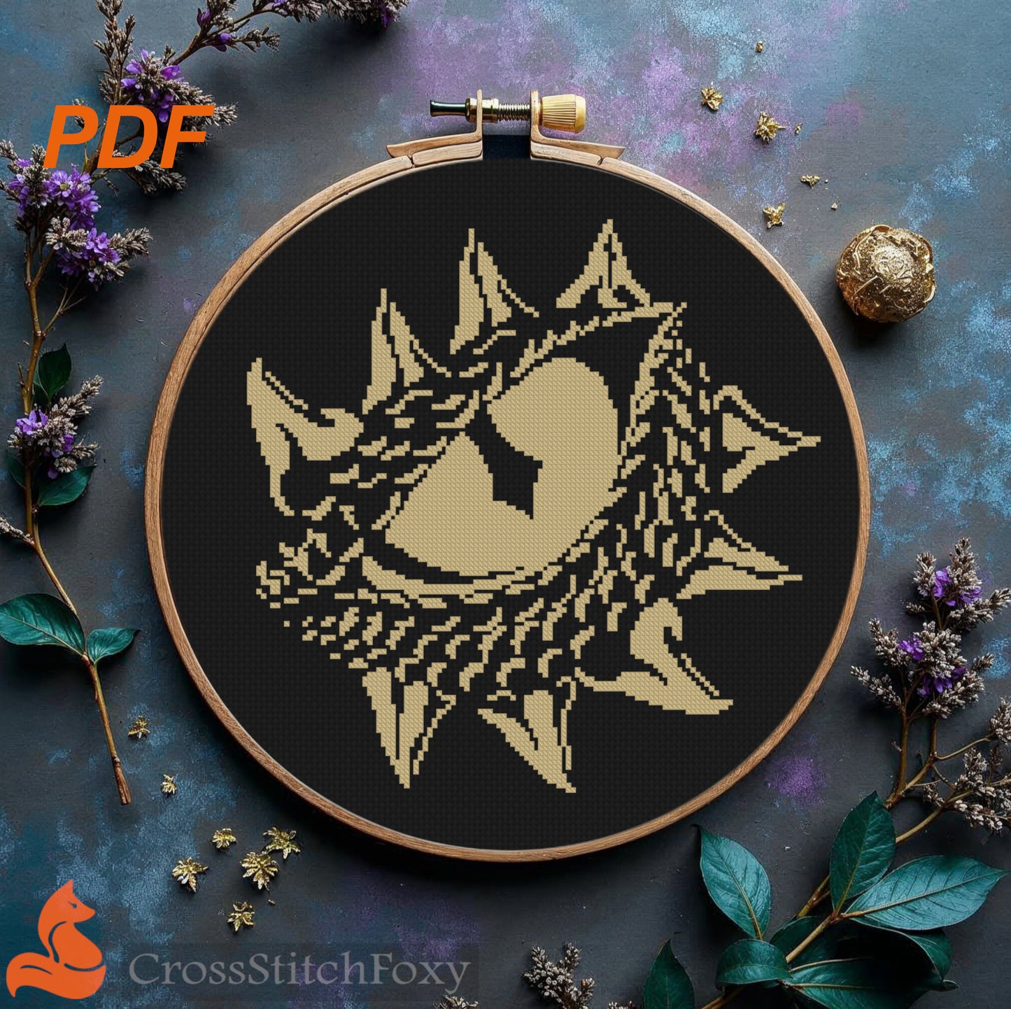 Dragon Eye cross stitch pattern