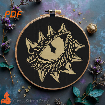 Dragon Eye cross stitch pattern