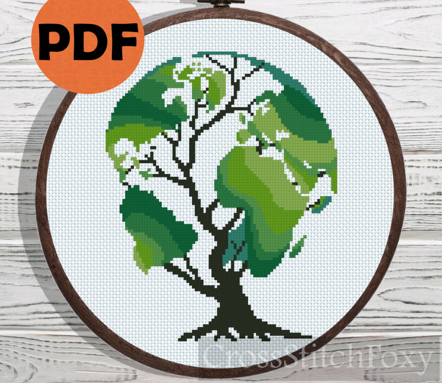 World Tree cross stitch pattern