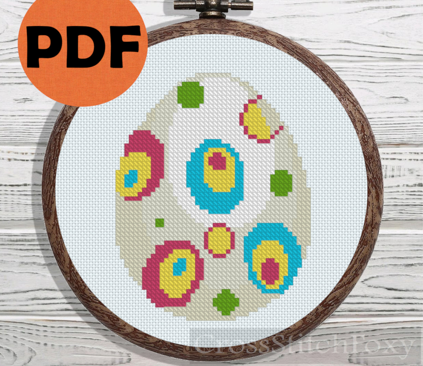 Easter Egg cross stitch pattern