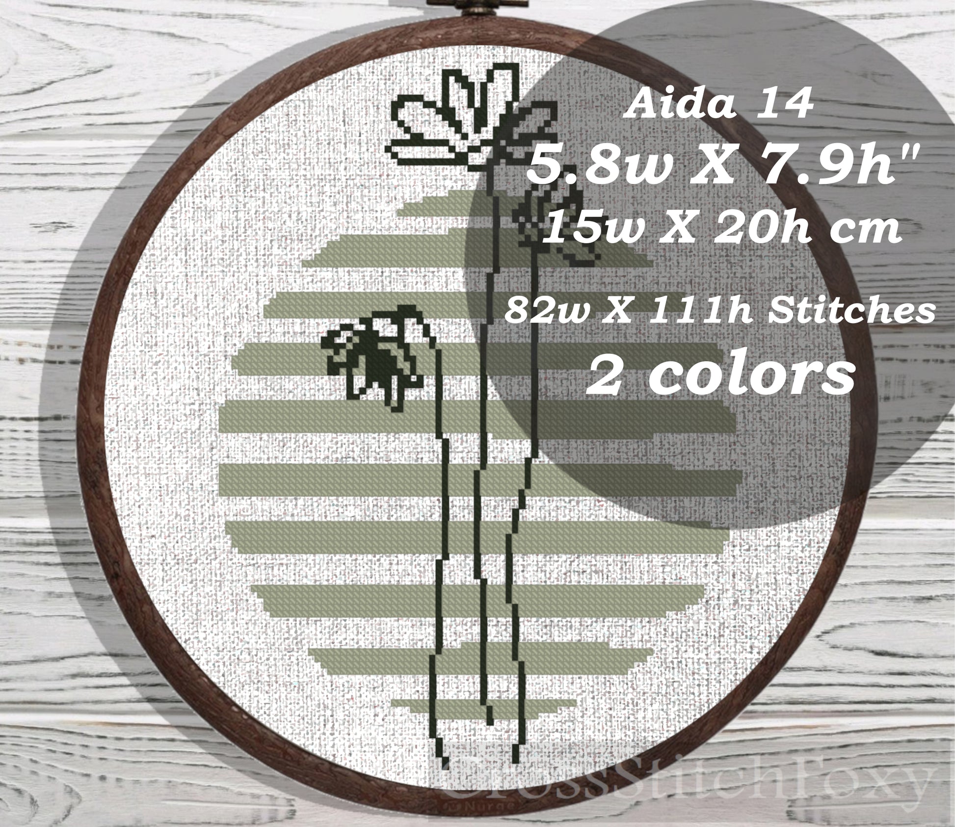 Boho Flower cross stitch pattern