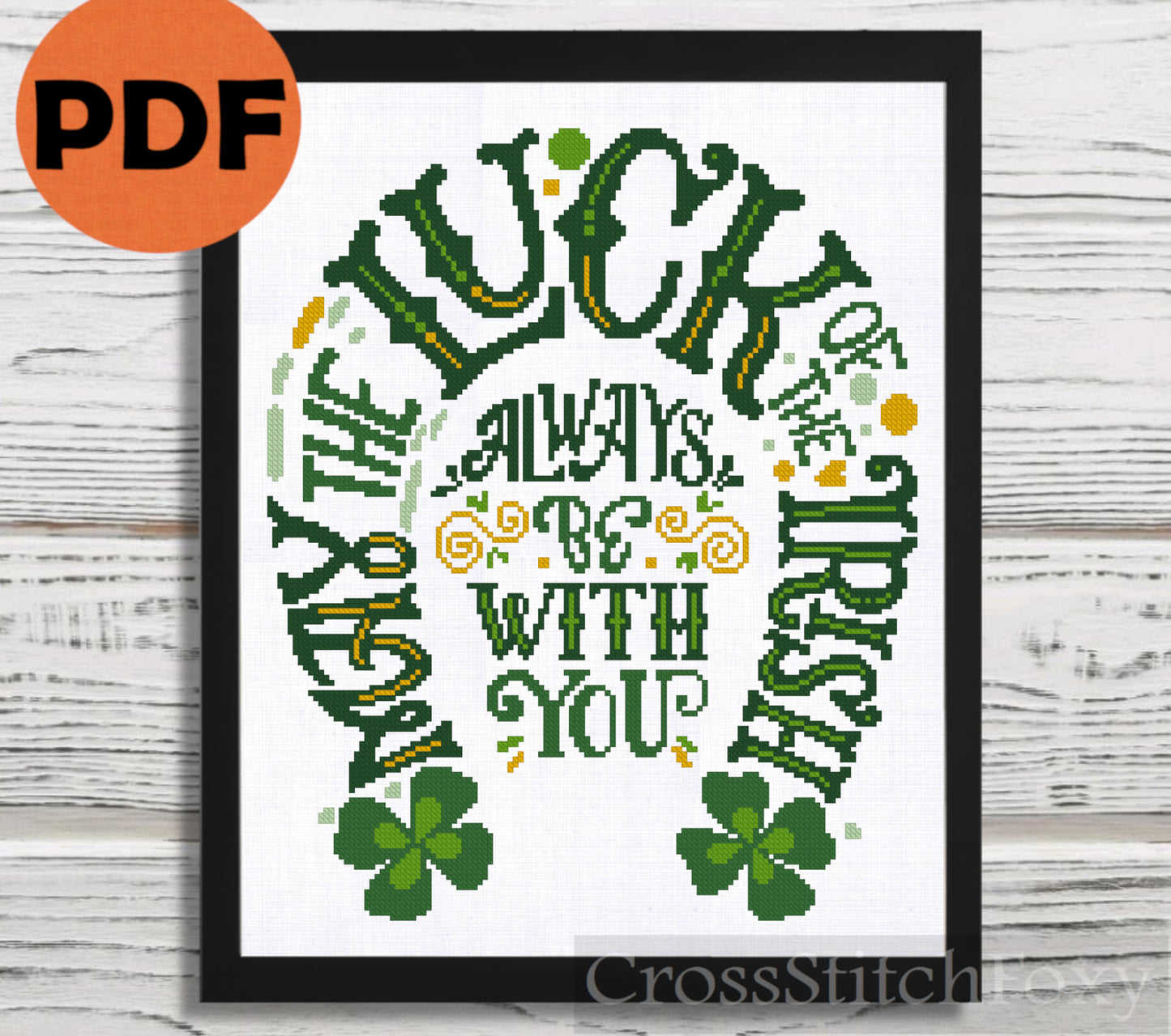Irish blessing cross stitch pattern