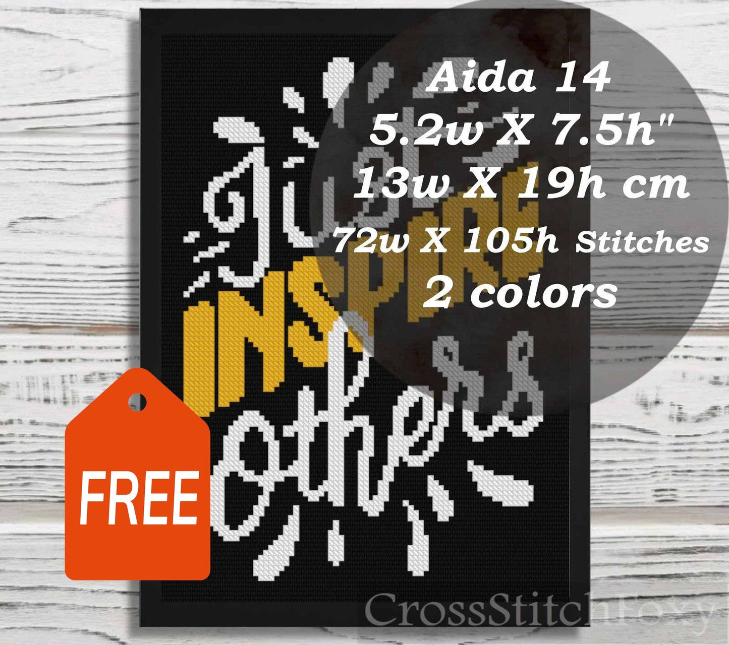 Just Inspire Others cross stitch pattern FREE