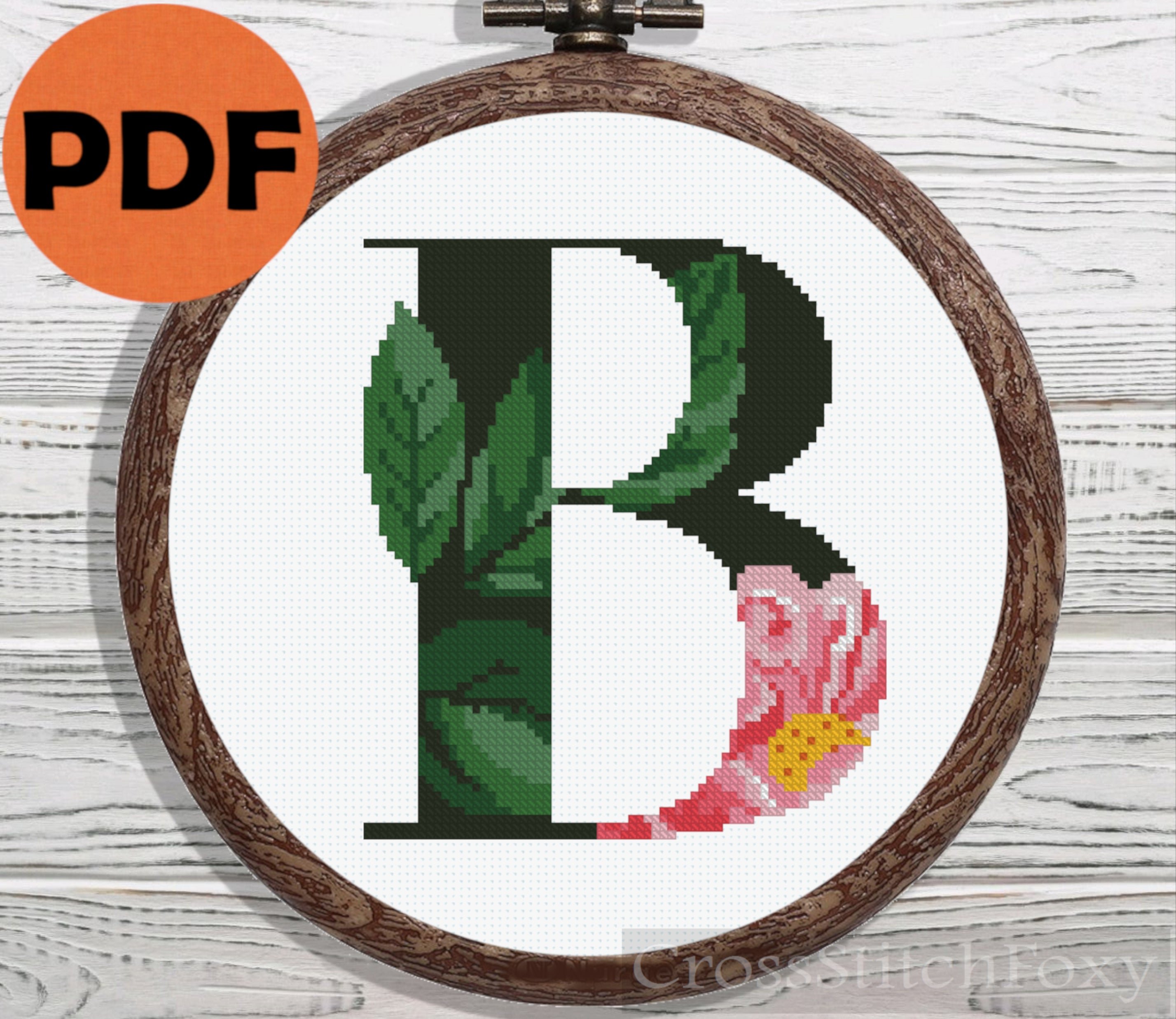 Letter B Cross Stitch Pattern – Cross Stitch Foxy