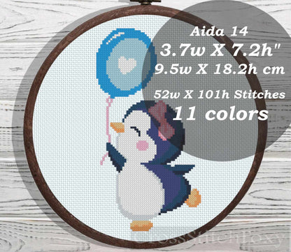Baby Penguin cross stitch pattern