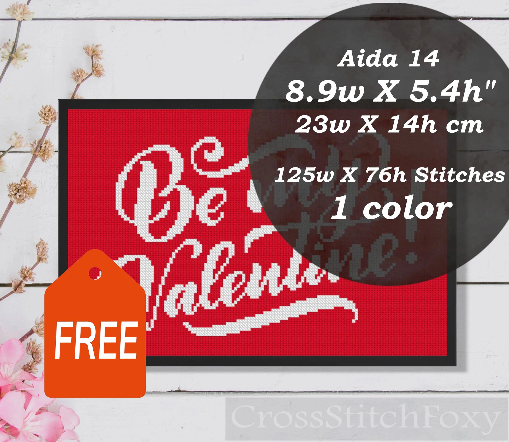Be My Valentine cross stitch pattern FREE