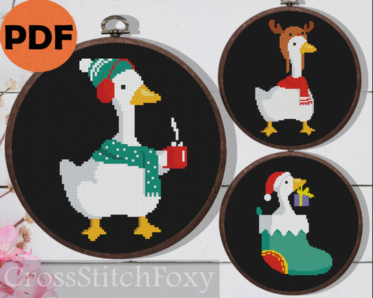 Christmas Goose Cross Stitch Patterns