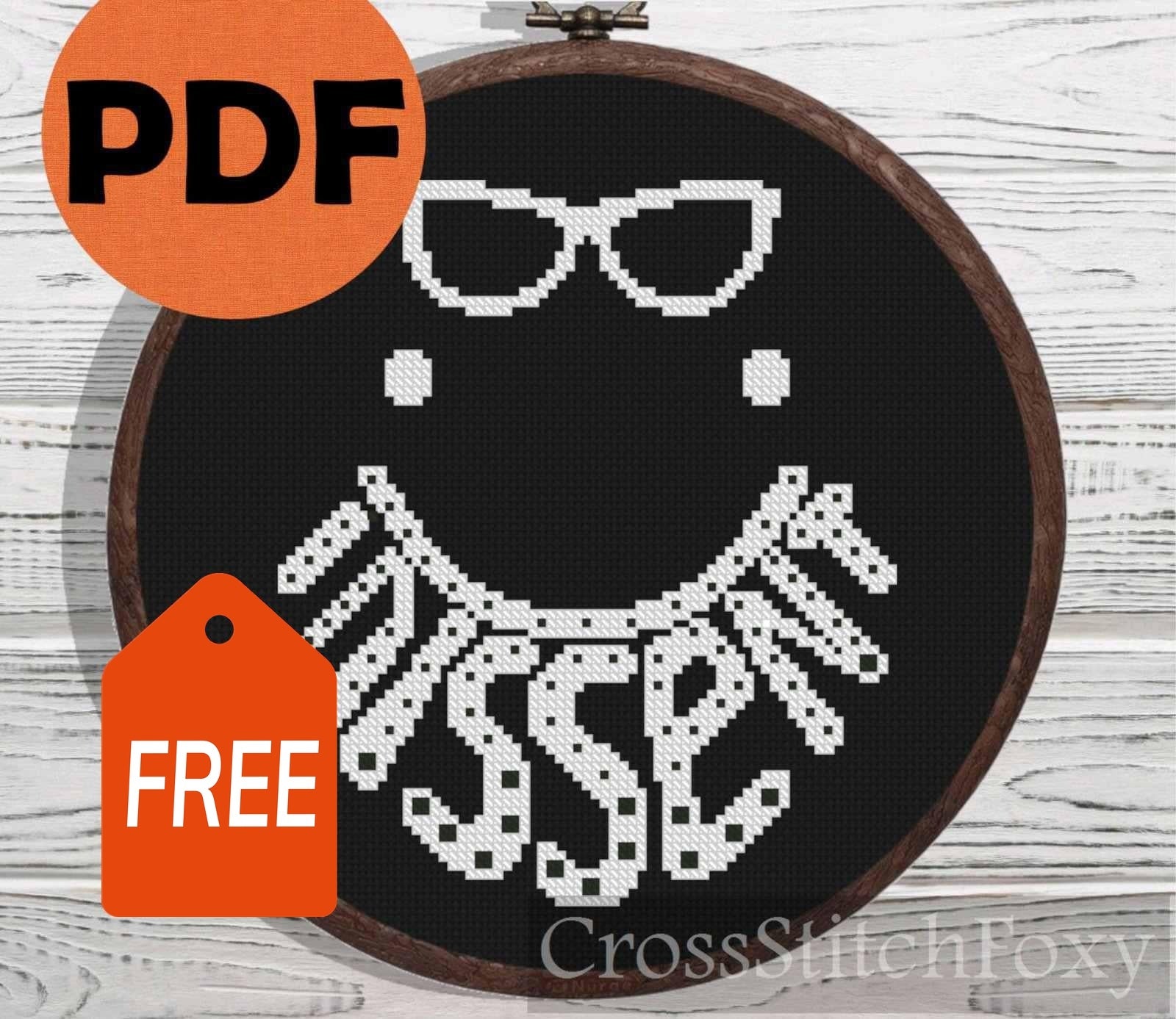 I Dissent RBG cross stitch pattern FREE – Cross Stitch Foxy