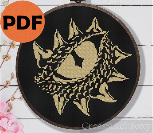 Dragon Eye cross stitch pattern