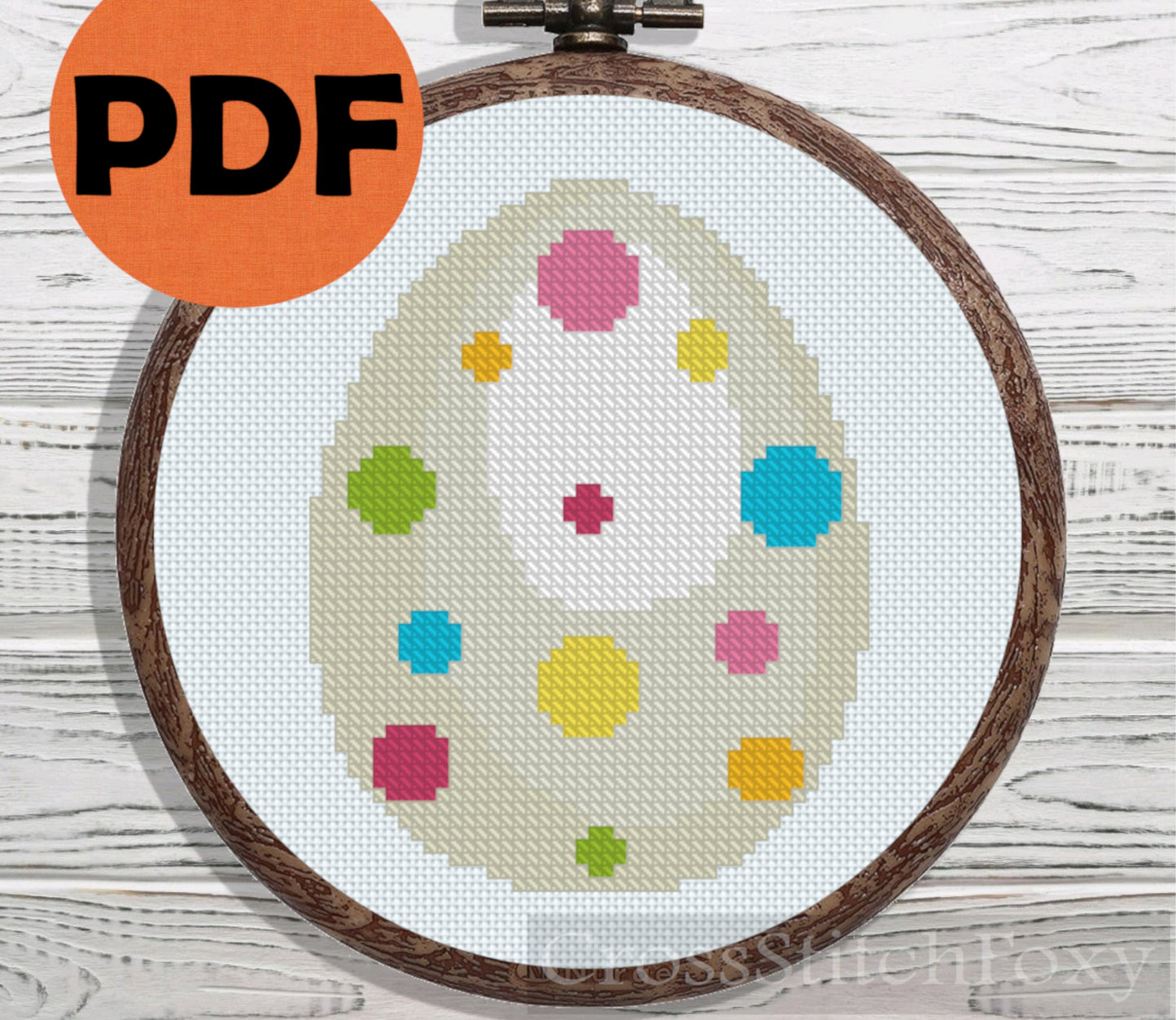 Easter Egg cross stitch pattern