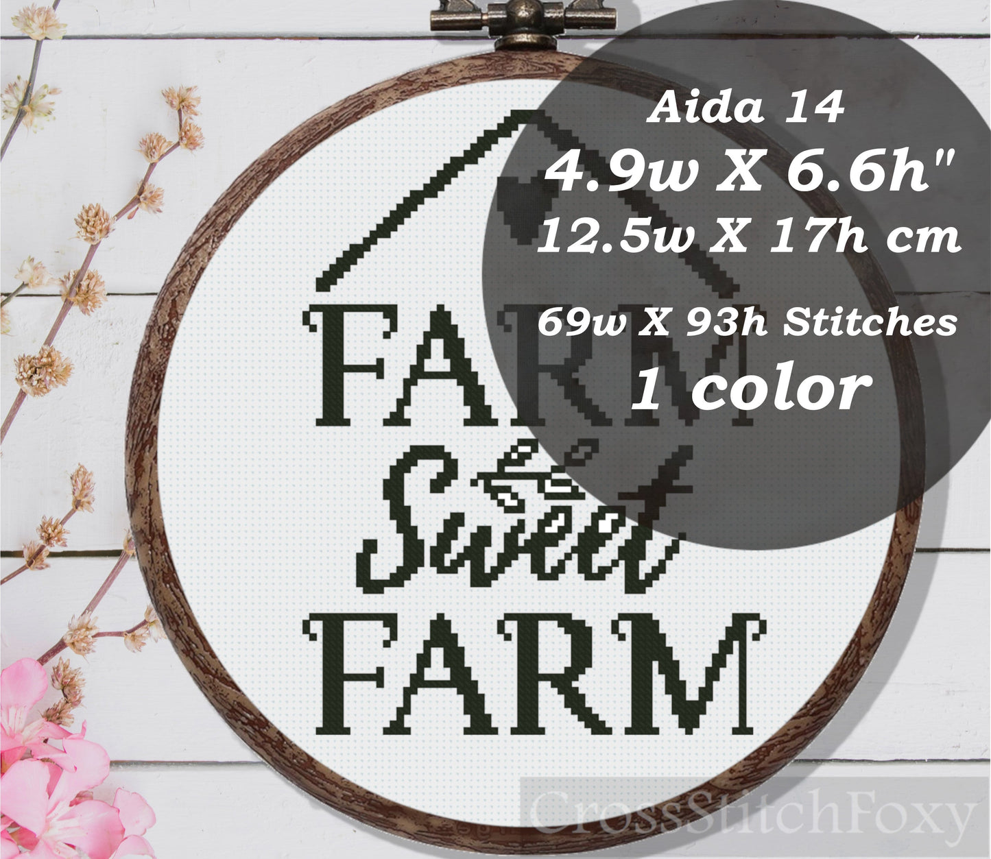 Farm Sweet Farm Cross Stitch Pattern