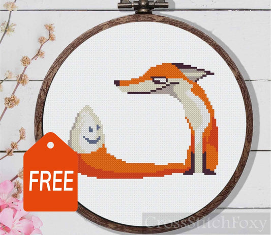 Fox Cross Stitch Pattern FREE