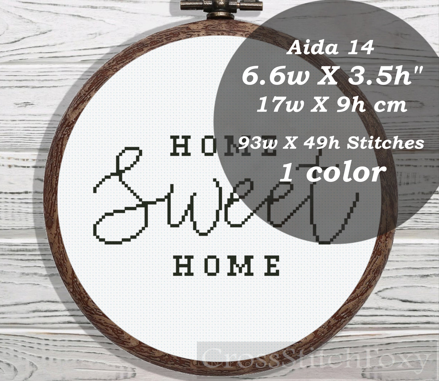 Home Sweet Home cross stitch pattern
