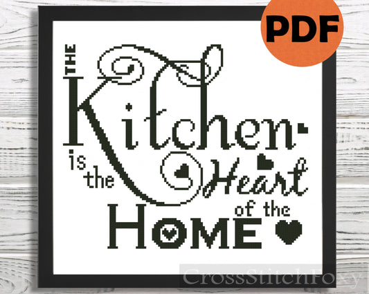 Kitchen Decor cross stitch pattern