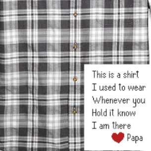 Memory Pillow Papa cross stitch pattern