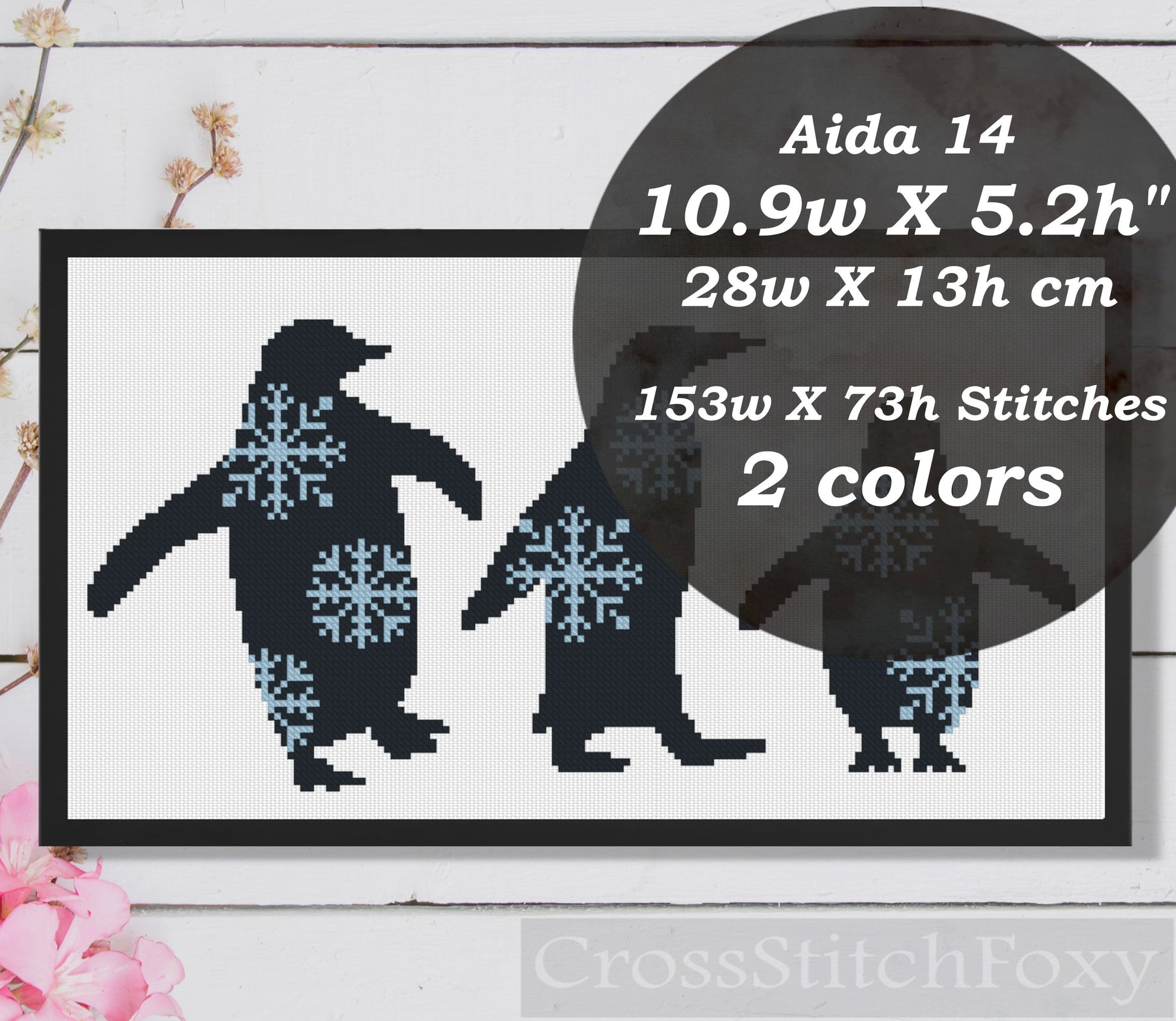 Penguin Family Cross Stitch Patterns