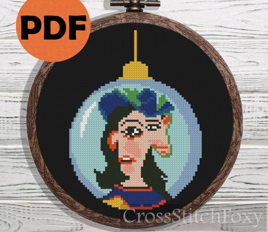 Picasso Ornament cross stitch pattern
