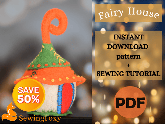 Small Fairy House Sewing Pattern