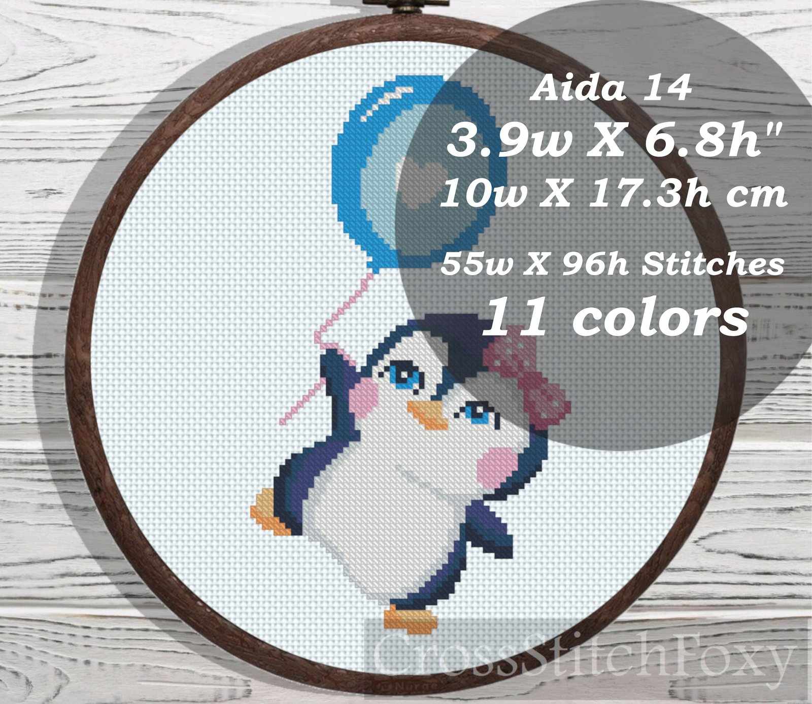 Small Penguin cross stitch pattern