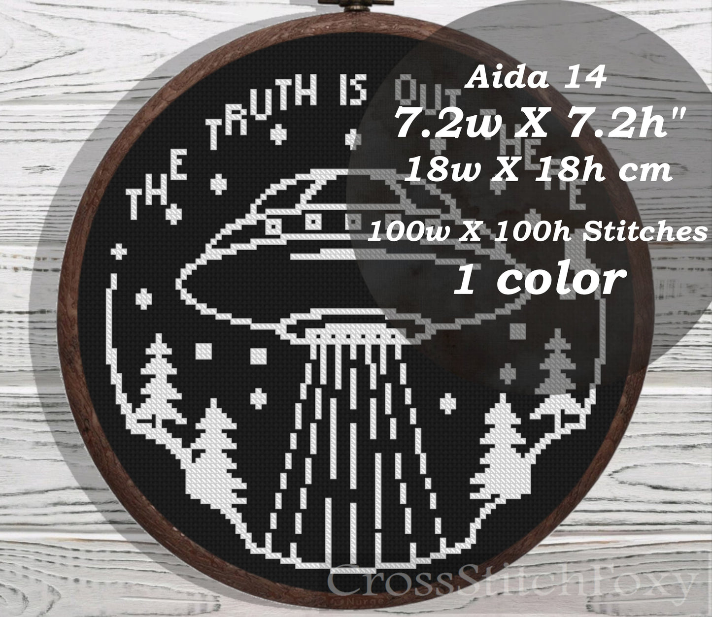 The Truth Is Out There cross stitch pattern