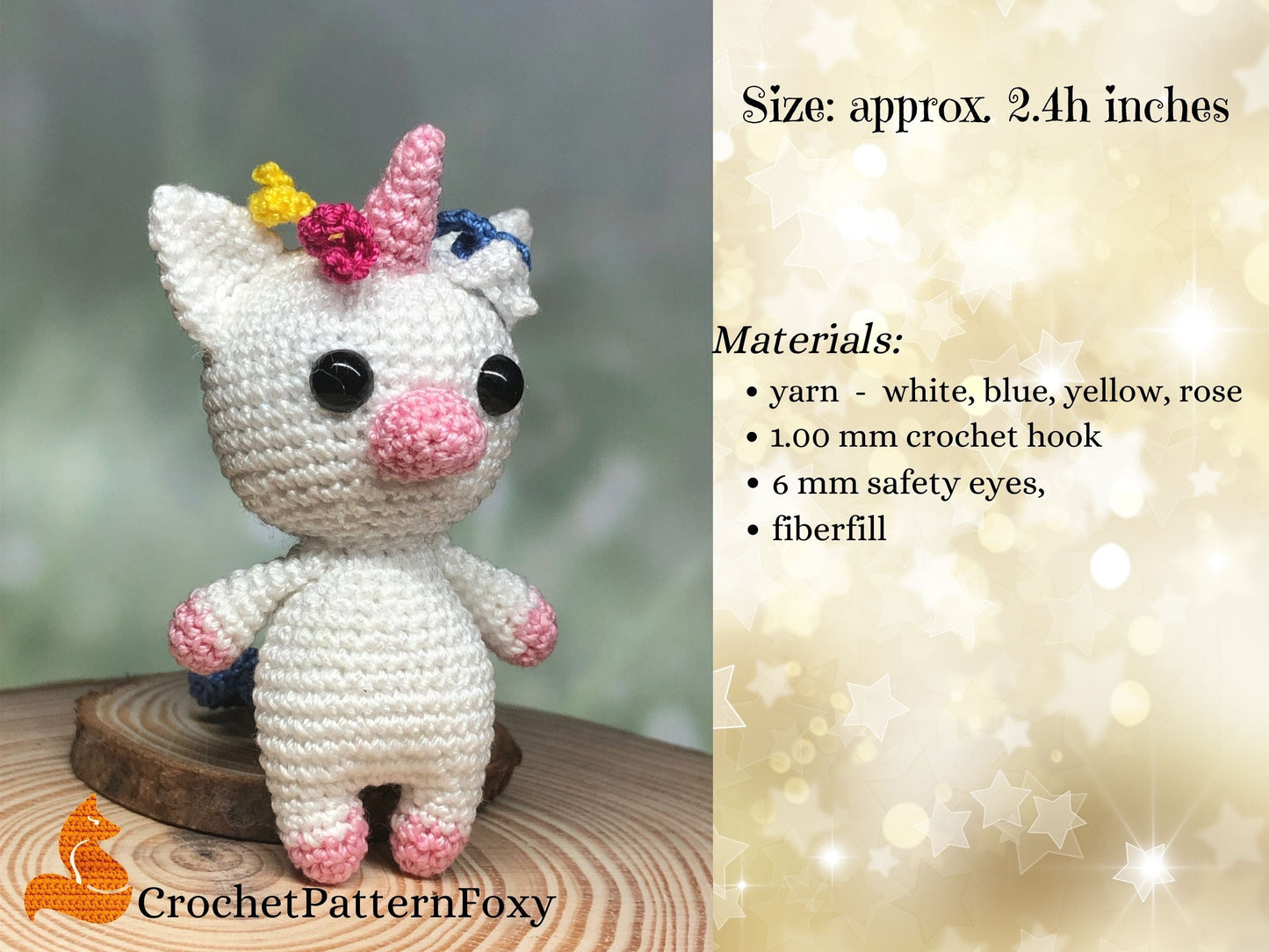 Unicorn Crochet Pattern Amigurumi