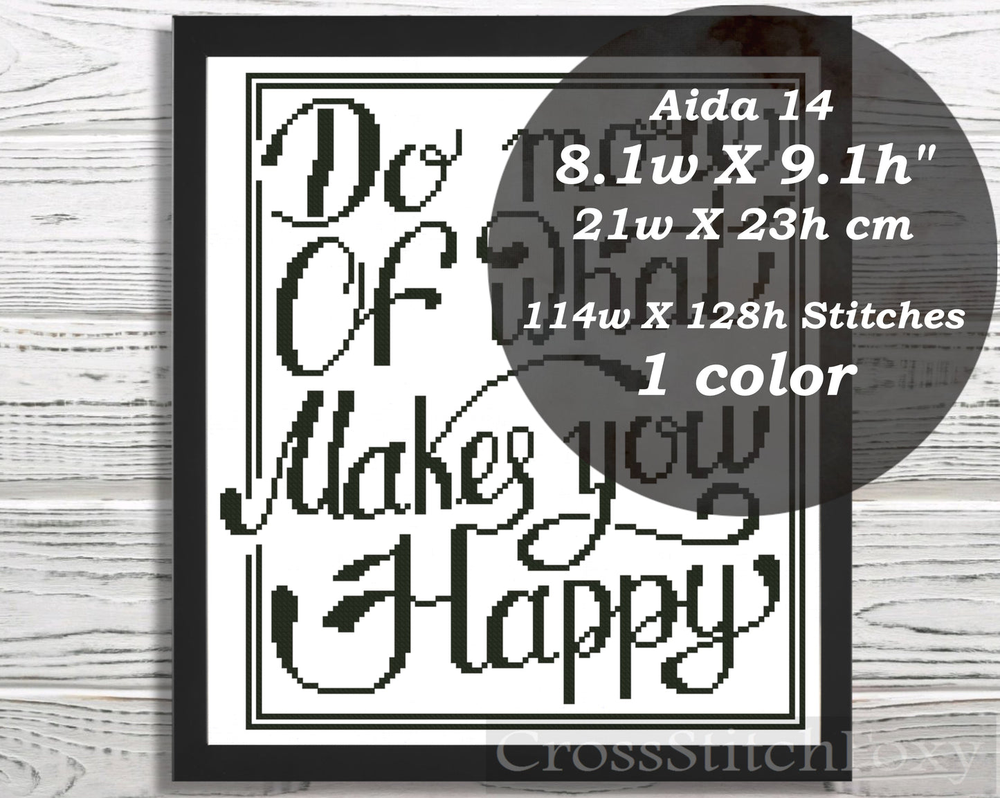 Do more of what make you happy cross stitch pattern